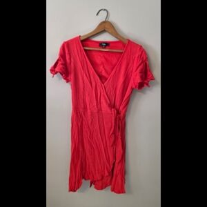 Lulus Red Wrap Dress